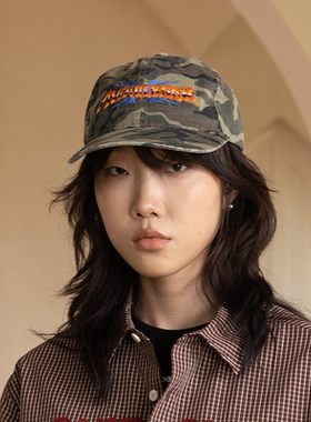 AVENUESON大道之子2025三色纯棉水洗刺绣复古logo弯檐棒球帽