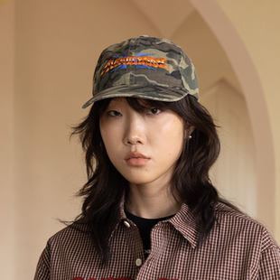 AVENUESON大道之子2025三色纯棉水洗刺绣复古logo弯檐棒球帽