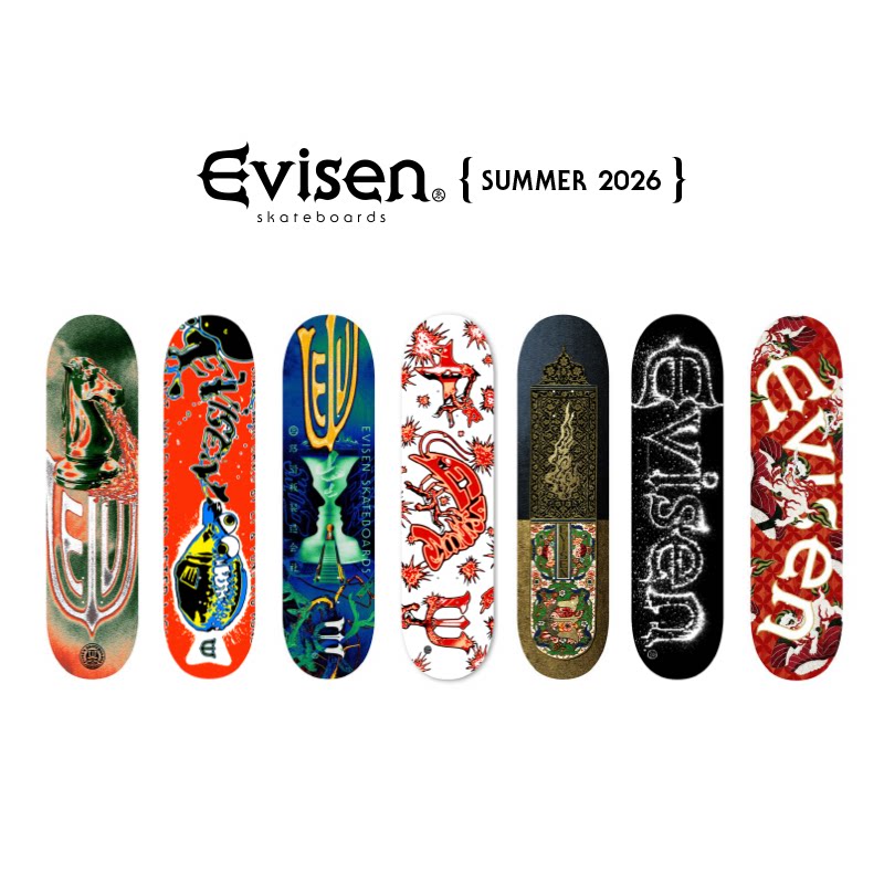 EVISEN 日本进口 2026夏季新款专业滑板板面双翘板品牌街式滑板