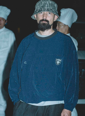 EVISEN 25SS OHAKO WARM UP CREW双色无帽卫衣外套