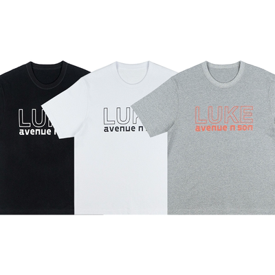 AVENUE & SON 大道之子2024春夏LUKE联名ASLK RPINTED T-SHIRT