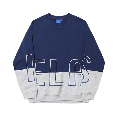 【法国】HELAS NEGATIVE CREWNECK字母LOGO拼色针织套头卫衣