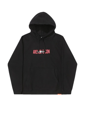 AVENUE & SON 大道之子 EYES加绒保暖秋冬连帽套头帽衫卫衣