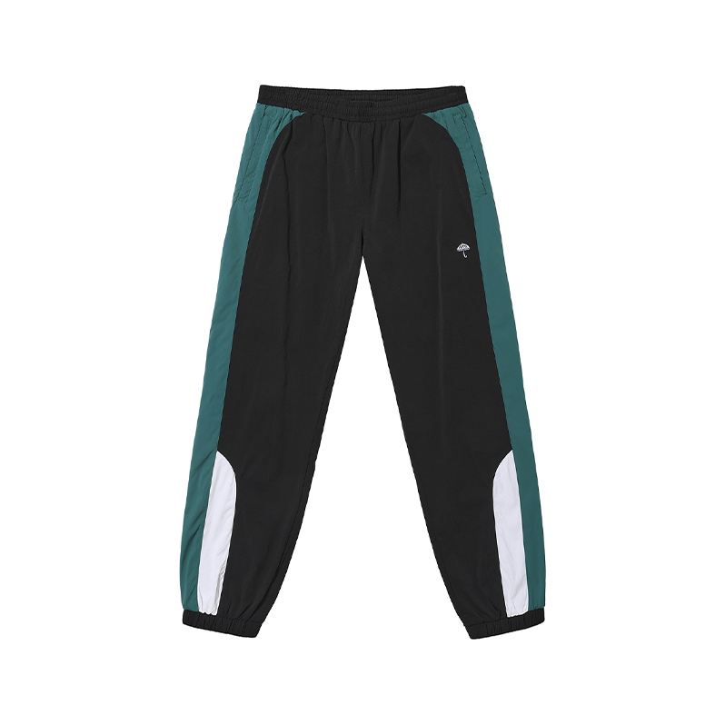 【法国】HELAS 25WIN READY TRACKSUIT PANTS黑绿拼色运动裤