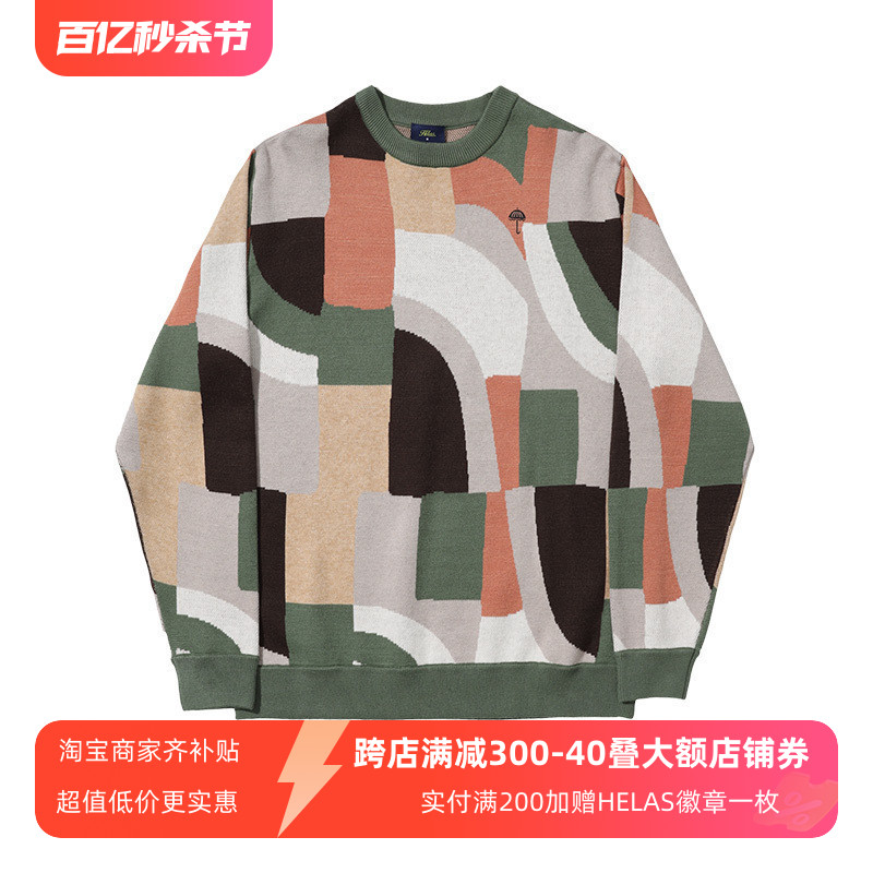 [法国]Helas MOSA CREWNECK KNIT MULTICO多色圆领针织衫-封面