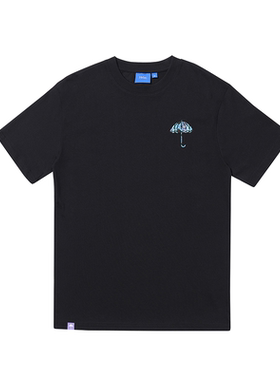 【法国】HELAS UMB BRUSH TEE 经典雨伞LOGO印花短袖T恤