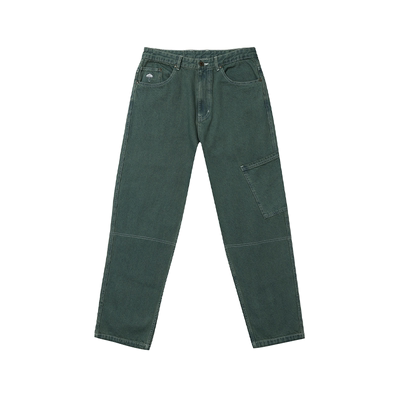 【法国】HELAS 25WIN CUCITO JEANS PANTS 绿色切割牛仔裤