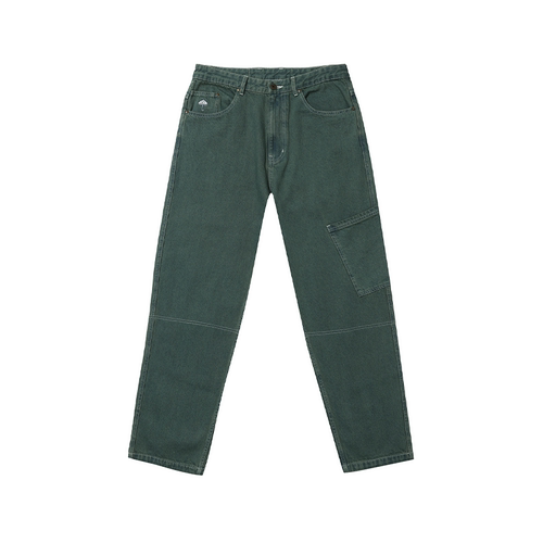 【法国】HELAS 25WIN CUCITO JEANS PANTS 绿色切割牛仔裤