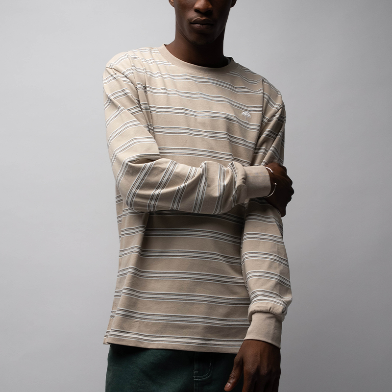 【法国】HELAS 25WIN STRIES LS TEE 双色条纹长袖T恤