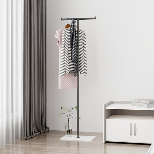 轻奢风落地衣架房间挂衣服架子简易家用卧室小户型现代收纳衣帽架