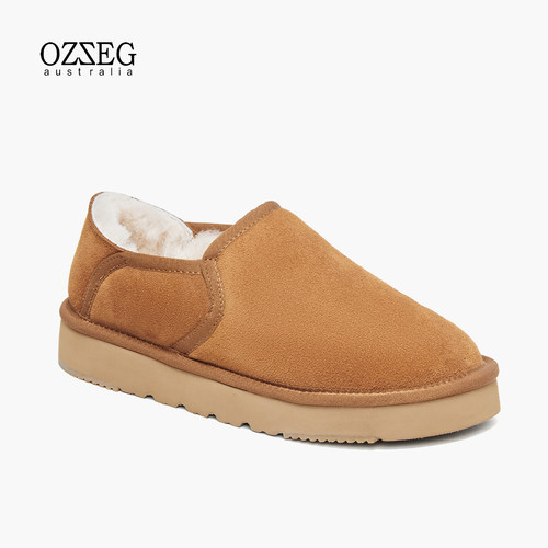 ozzeg面包鞋羊皮毛一体舒适棉鞋