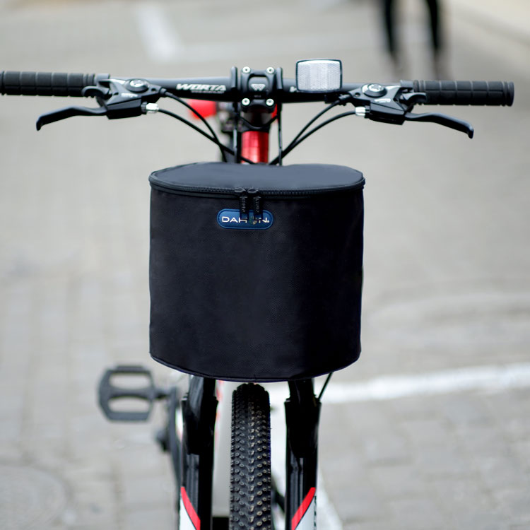 适用捷安特自行车折叠车车筐P8布车篮加厚帆布篮子篓山地自行车篮