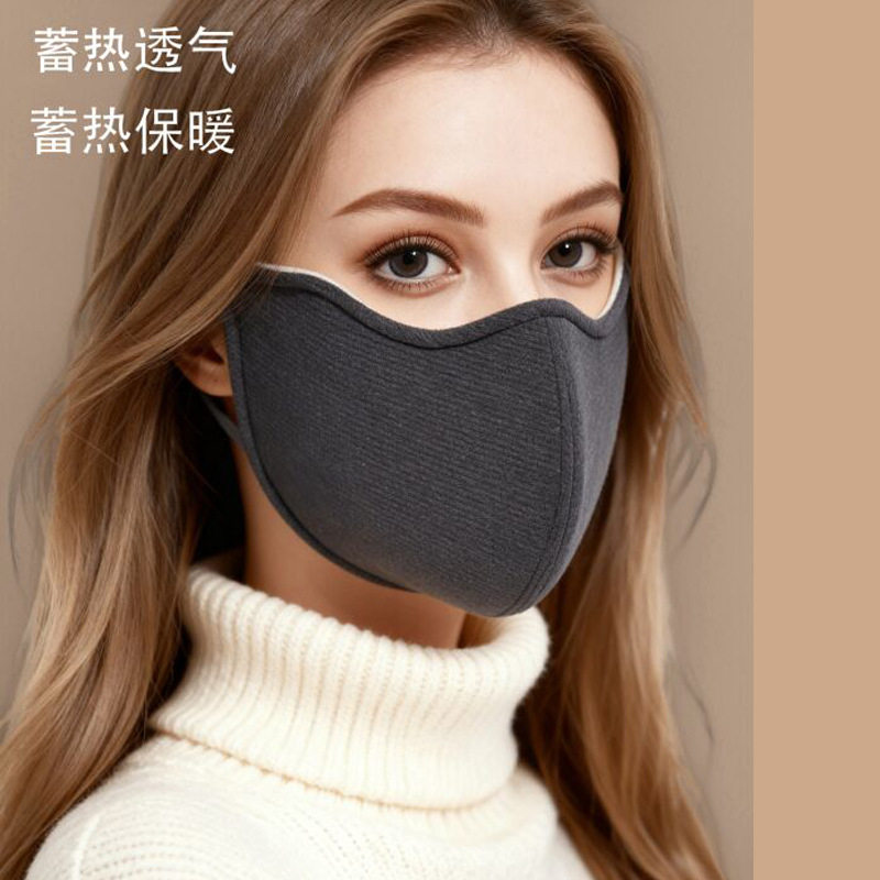 高颜值秋冬骑行防风防寒口罩新款护眼角加绒保暖防尘骑行面罩女