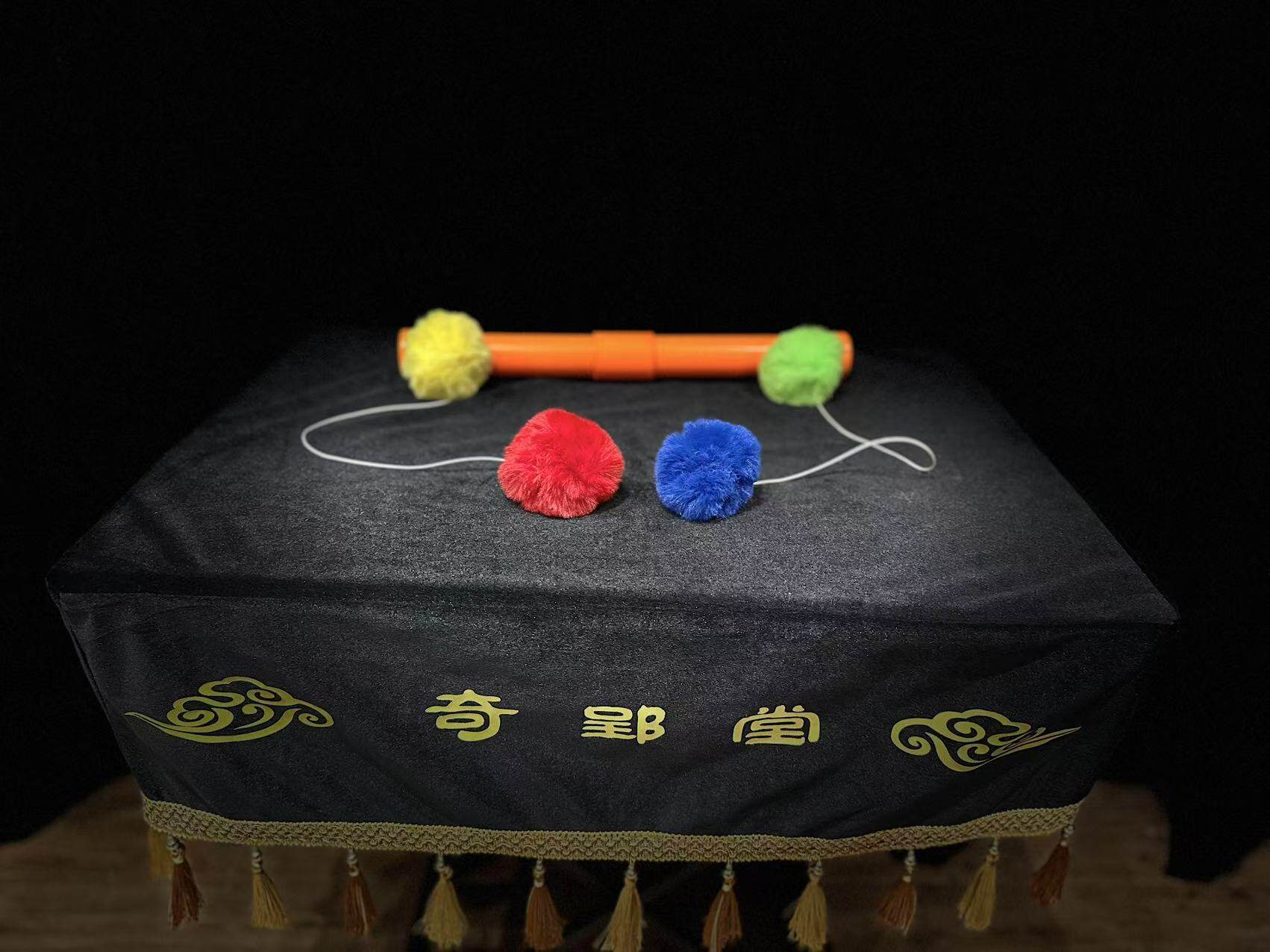 魔术道具新式鸳鸯棒蓬蓬棒Pom Pom Stick古彩戏法互动剧场升级版