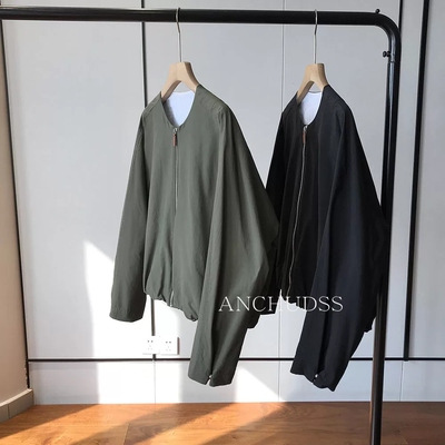 日系范！气质圆领简约短款外套