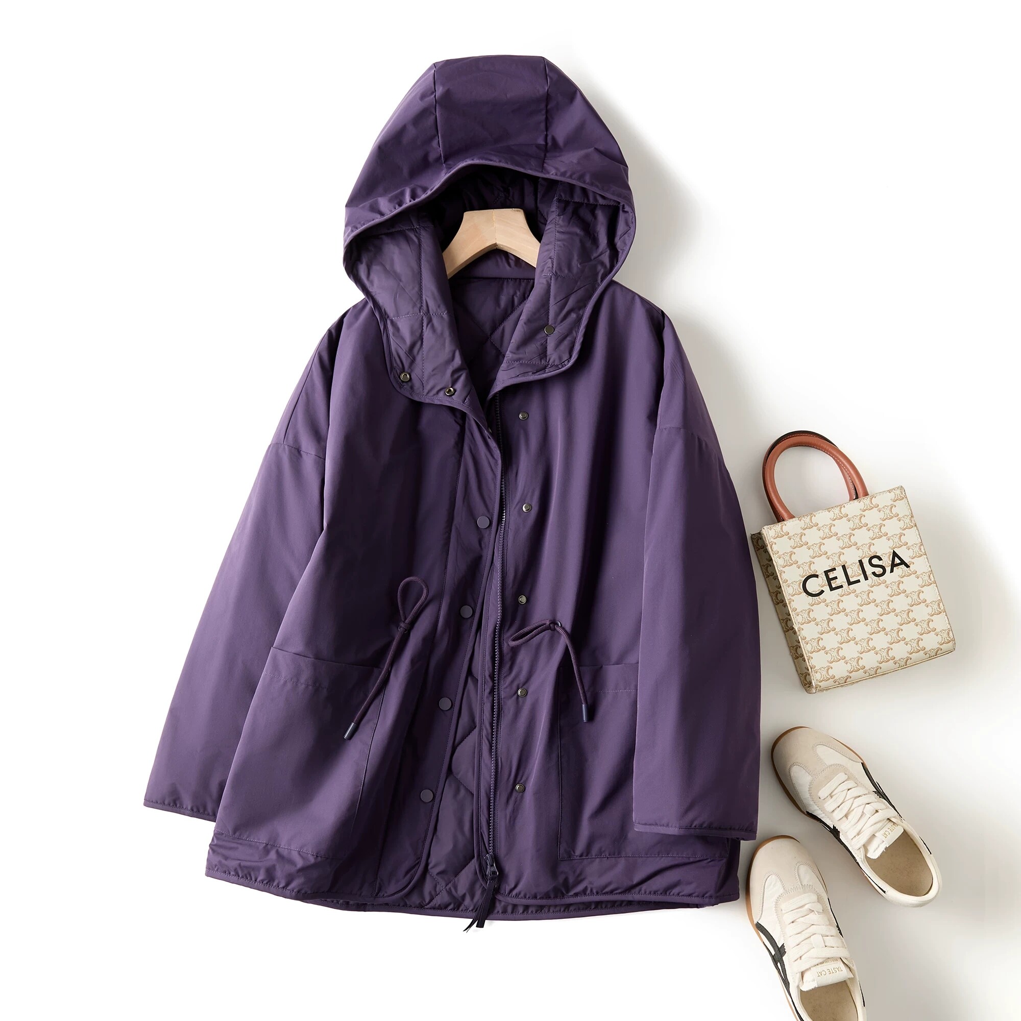 ANCHUDSS 冰岛外套！工装风3M新雪丽户外风衣式连帽棉服秋冬上衣