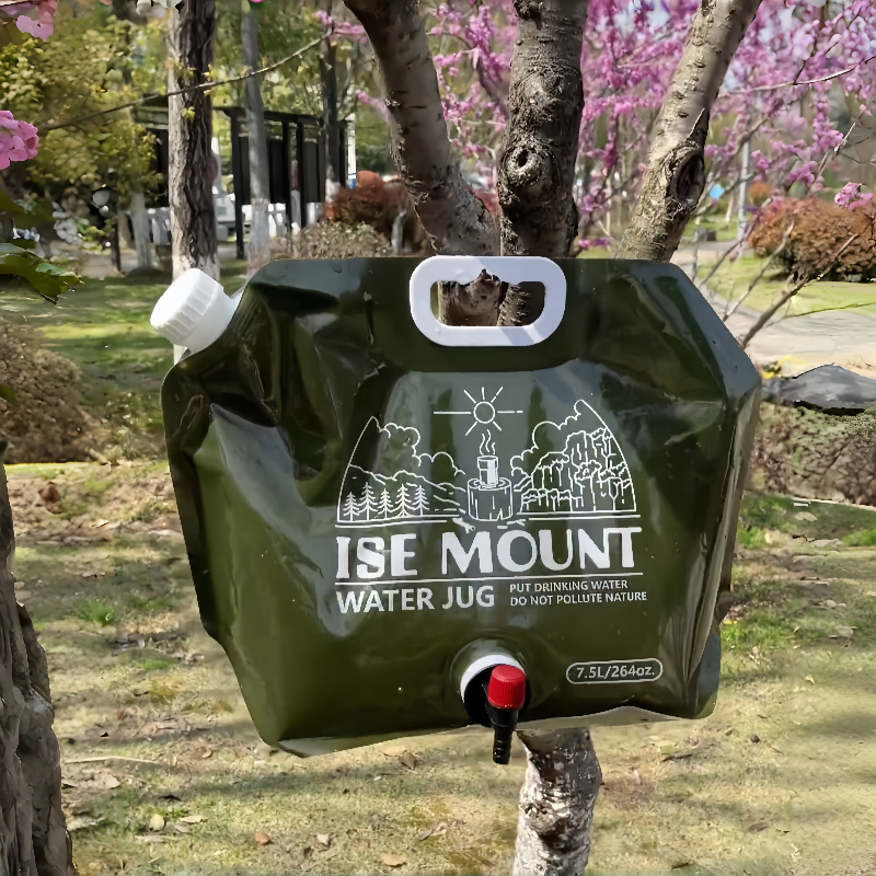 户外露营取水袋折叠储水蓄水袋大容量便携式带龙头登山包食品级软
