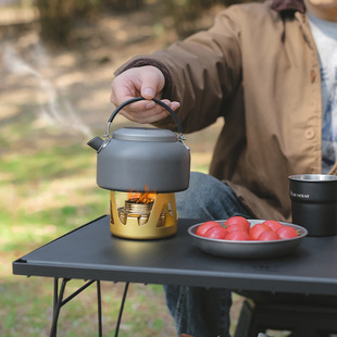 户外便携式 酒精炉子炉头煮茶炉具露营防风液体固体烧烤小火锅取暖