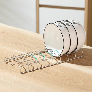 不锈钢小号碗架集成灶饭碗碗盘收纳沥水架子消毒柜洗碗机内置抽屉