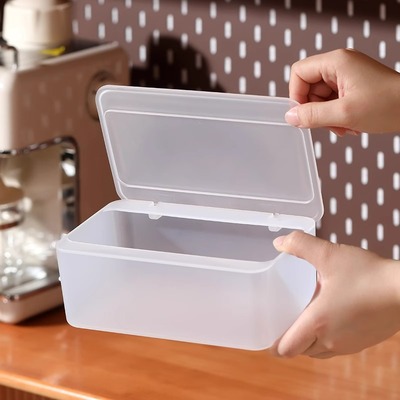 日式透明纸巾盒湿巾收纳盒