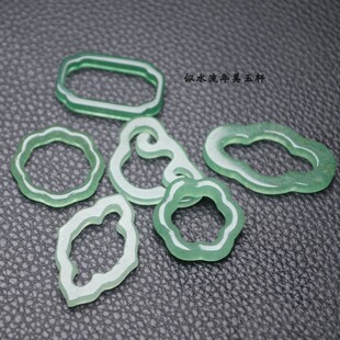 东陵玉镂空吊坠 DIY耳饰项链流苏压襟璎珞配饰