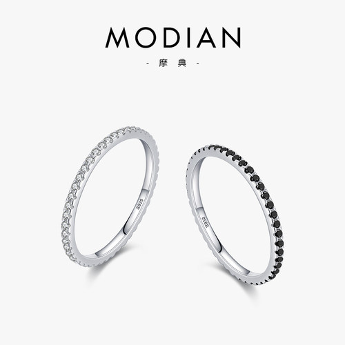 排戒戒指摩典925纯银ins