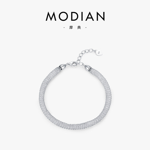 摩典S925纯银蕾丝钱袋子轻奢手链