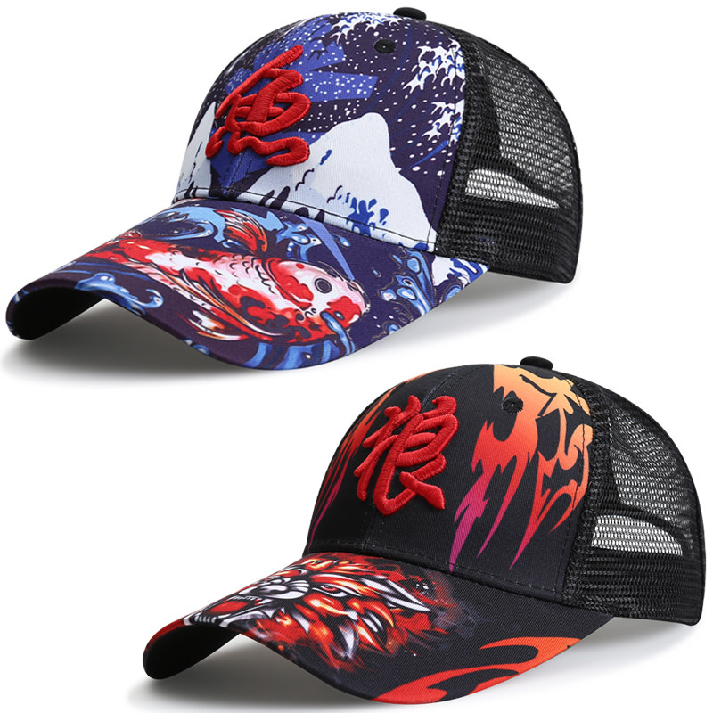 帽子男钓鱼帽路亚达人秋季男士太阳矶钓帽秋天透气遮阳防晒垂钓帽