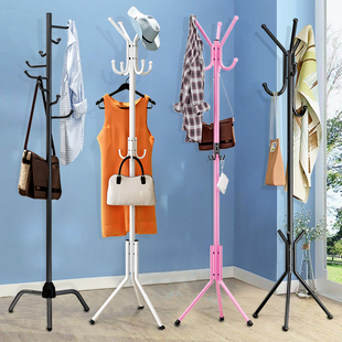 衣帽架落地简约现代卧室转角挂衣架多功能经济型客厅创意衣服架子
