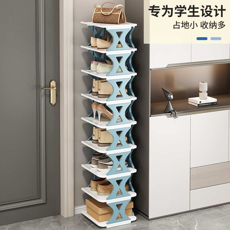 简易鞋架家用门口小窄收纳神器省空间多层防尘鞋柜宿舍室内好看g