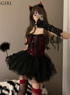 纯欲性感兔女郎制服夜场派对万圣节恶魔猫女cos服女仆御姐女王装