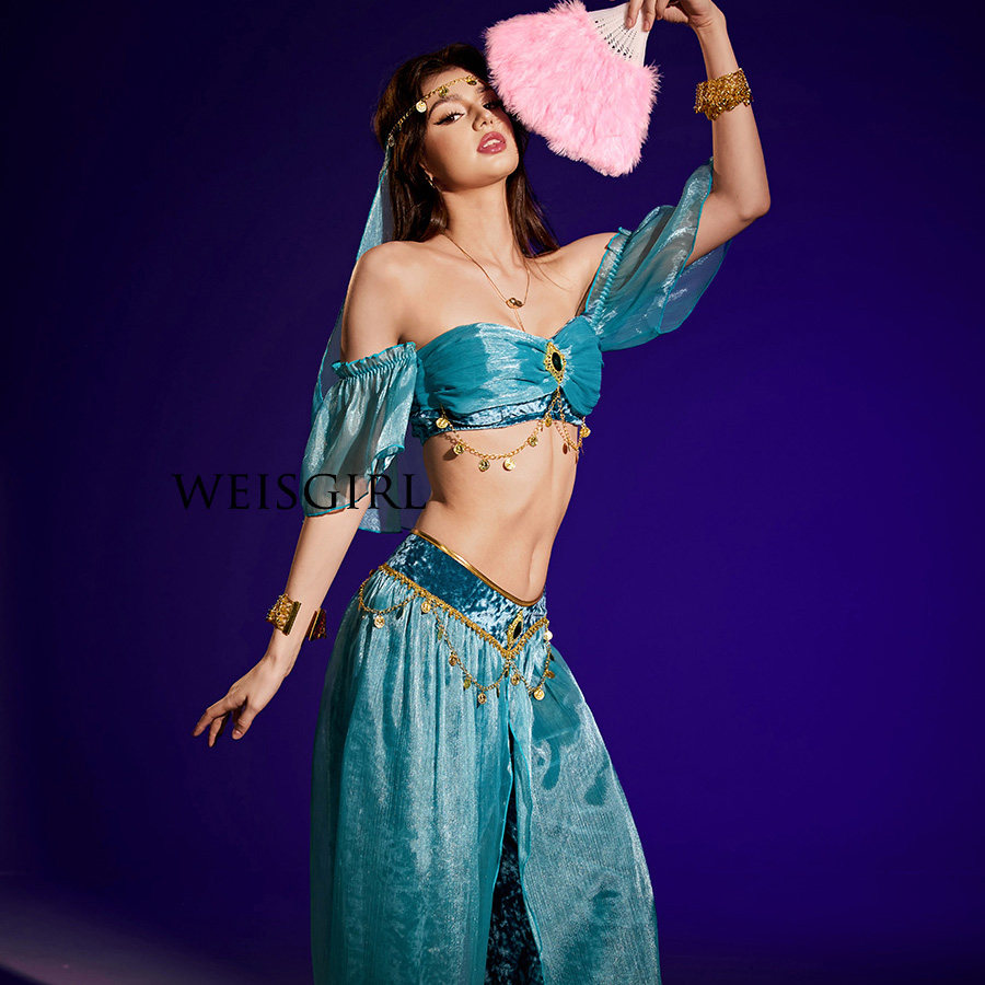 异域风情性感阿拉丁女神cos印度舞娘埃及艳后制服敦煌西域舞姬服