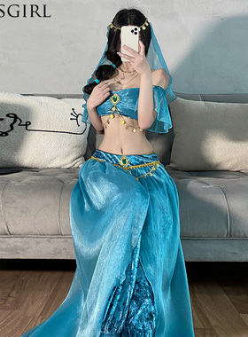 性感女神阿拉丁公主cos埃及艳后肚皮异域风情印度舞西域舞姬服装