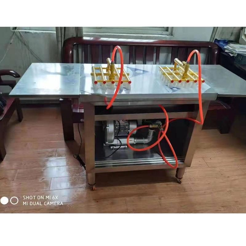 真空码蛋机可带操作台双手柄吸蛋器全钢手持式活动吸蛋器