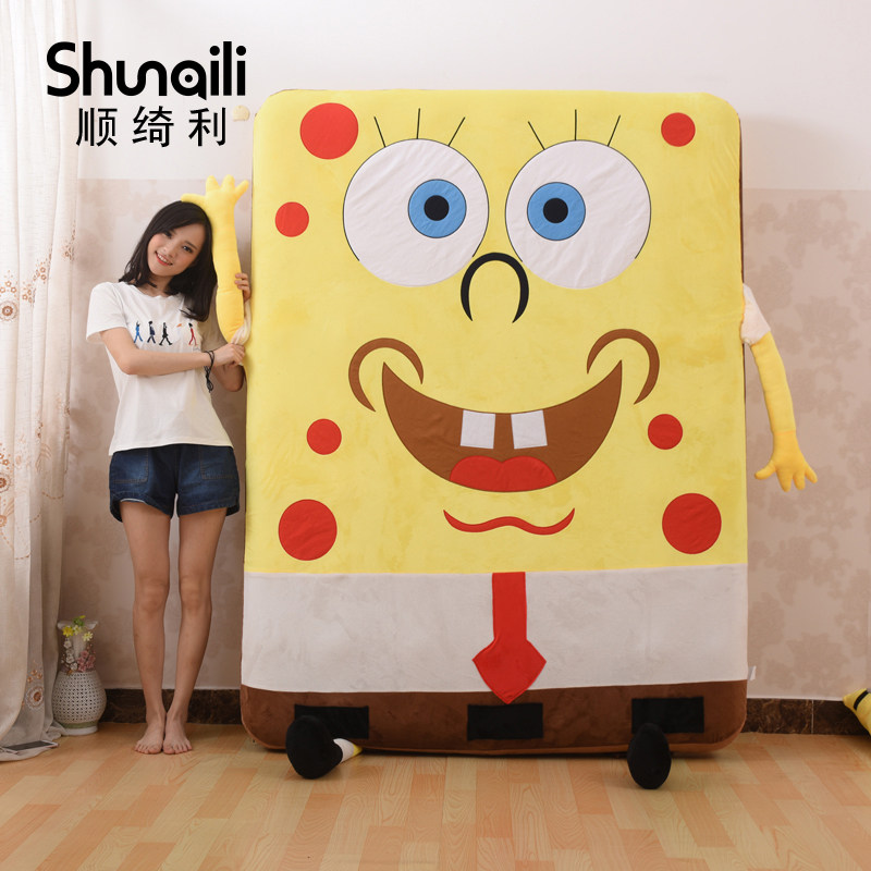 顺绮利自动充气床外套海绵宝宝派露营卡通可爱户外床垫卧室单双人