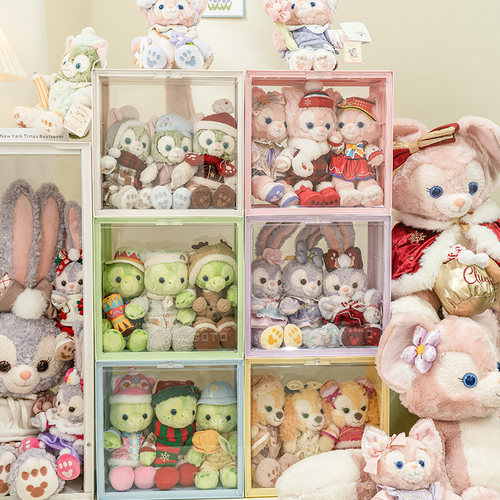 GOTO400%labubu毛绒玩偶展示盒