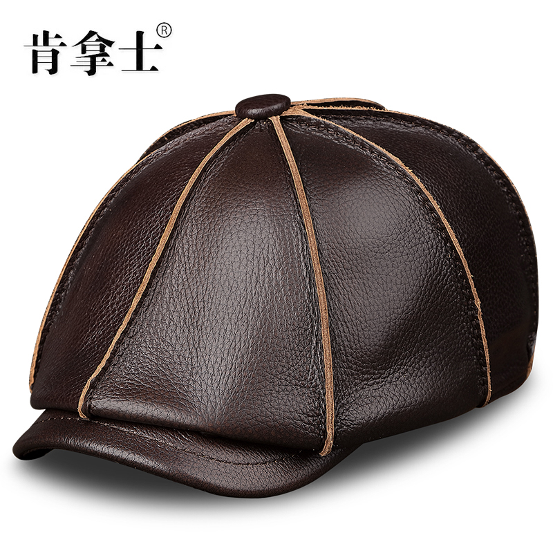 帽子牛皮休闲时尚爸爸爷爷画家