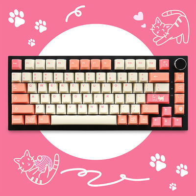 GMK Orange Boi橘猫键帽原厂高度PBT热升华大全套机械键盘帽64/87