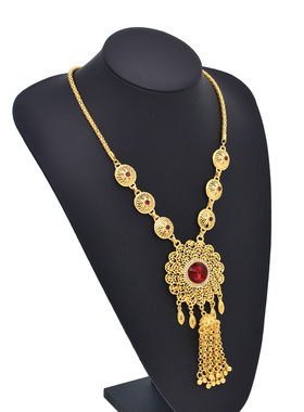 复古短款欧美项链流苏铃铛锁骨链