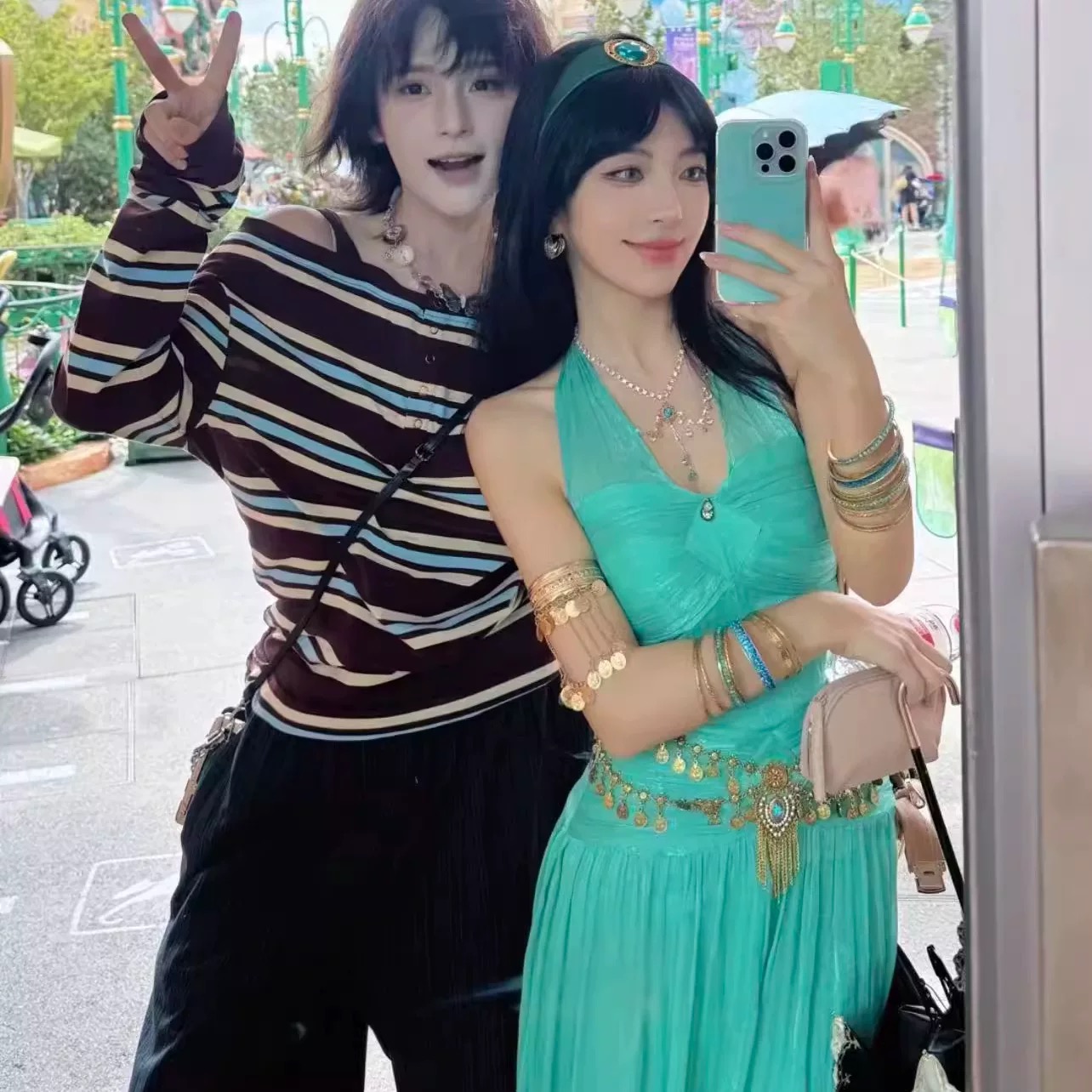 迪士尼茉莉公主cos万圣节配饰女