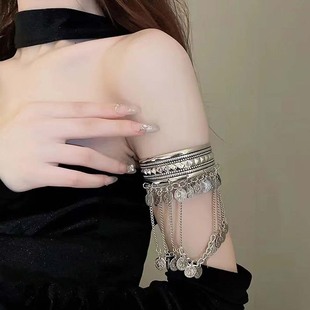 异域民族风流苏臂钏手镯希腊埃及风格臂镯饰品女舞蹈演出古风配饰