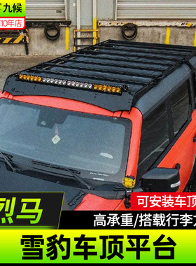 适用于福特烈马BRONCO改装TUFF FAB雪豹车顶平台行李框架侧边爬梯
