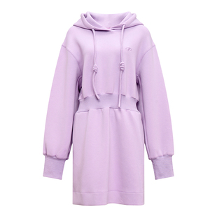 Petit 简约休闲收腰连帽卫衣连衣裙 Bari