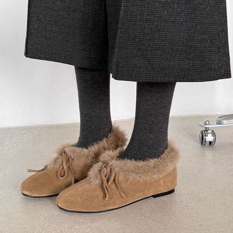 大码女鞋41到43加绒单鞋女2025冬季新款蝴蝶结勃肯毛毛鞋保暖棉鞋,女鞋,玛丽珍鞋,淘宝优惠券,粉丝福利购,淘宝优惠卷