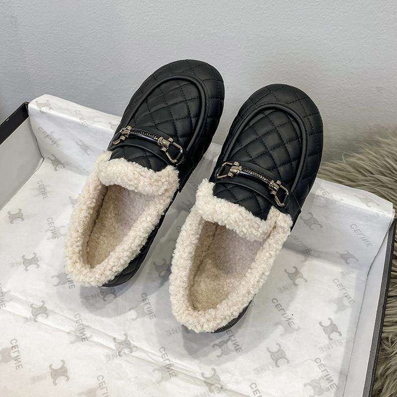 加绒豆豆鞋女冬季大码女鞋41到43软底不累脚保暖棉鞋毛毛鞋乐福鞋,女鞋,时尚雪地靴,淘宝优惠券,粉丝福利购,淘宝优惠卷