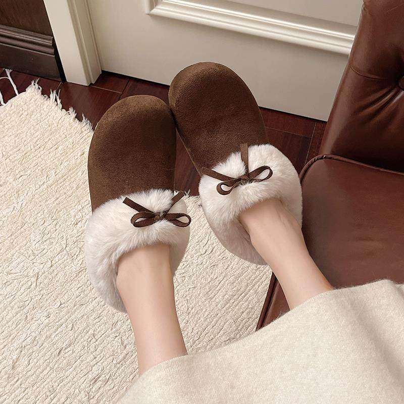 大码包头毛毛拖鞋41到43外穿2025新款秋冬一脚蹬懒人保暖棉拖鞋,女鞋,毛毛鞋,淘宝优惠券,粉丝福利购,淘宝优惠卷