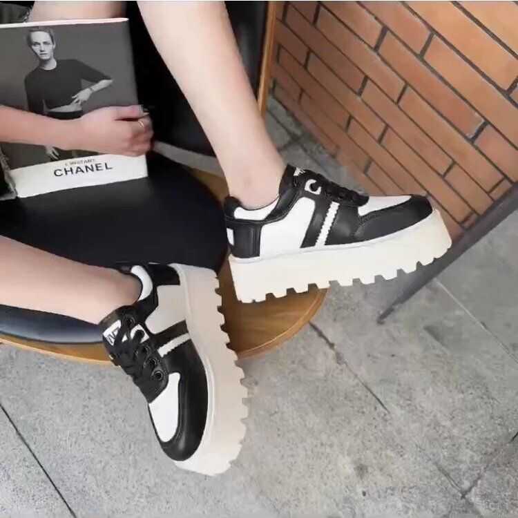 欧洲站全皮增高松糕鞋厚底