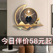 饰石英钟时钟挂墙 创意装 北欧轻奢挂钟客厅钟表家用时尚 2023新款