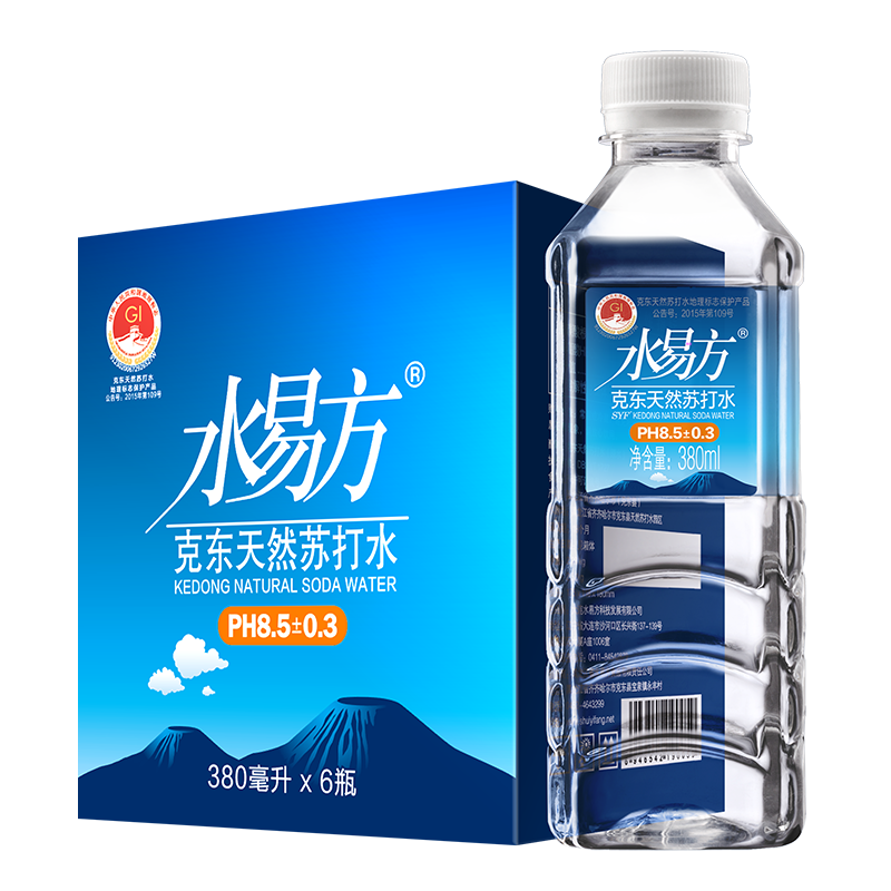 克东天然苏打水380ml*6瓶尝鲜