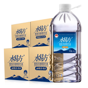水易方克东天然苏打水4L*4桶*4箱装 组合实惠装